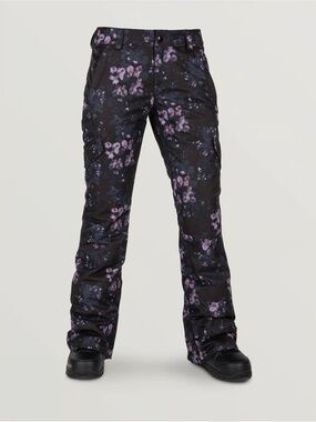 Volcom Snowboarding Black Floral Bridger Insulated Pant
